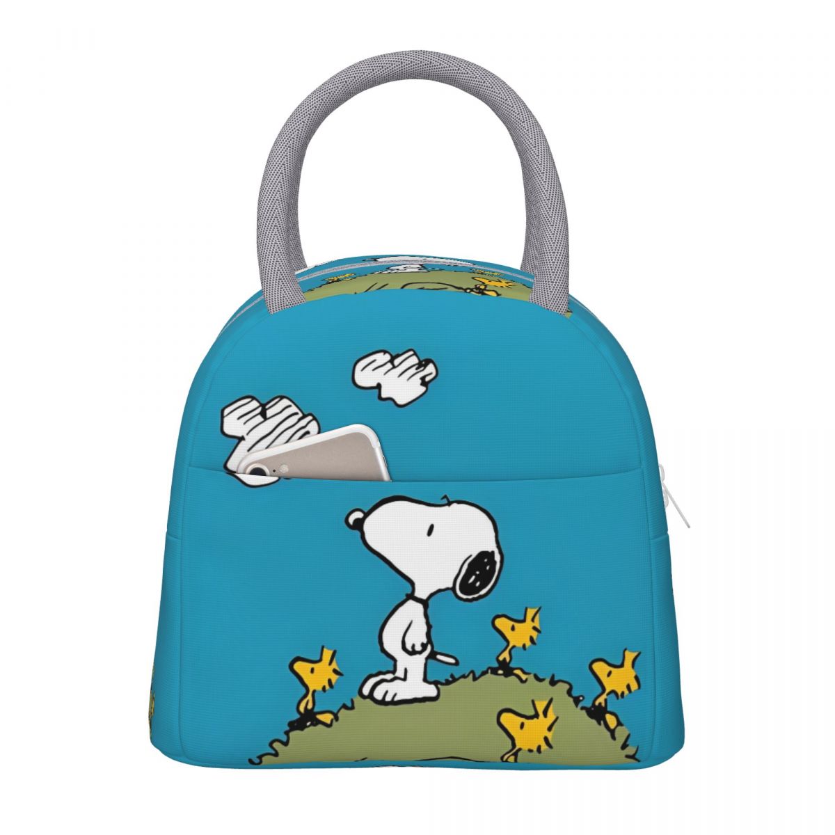 Tote Bag Sublimation - スヌーピー ピーナッツ 断熱ランチバッグ 漏れ防止食事容器 保温バッグ ランチボックス
