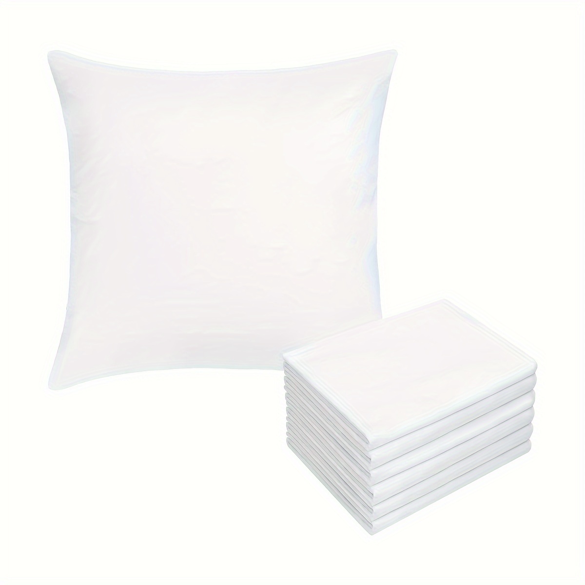 Pillow Cover Sublimation - 2/4/6個入り 18インチ×18インチ昇華プリント用枕カバーブランク、ソファ用ソフトベルベットクッションカバー、熱転写＆DIYクラフト用、中身は含まれていません