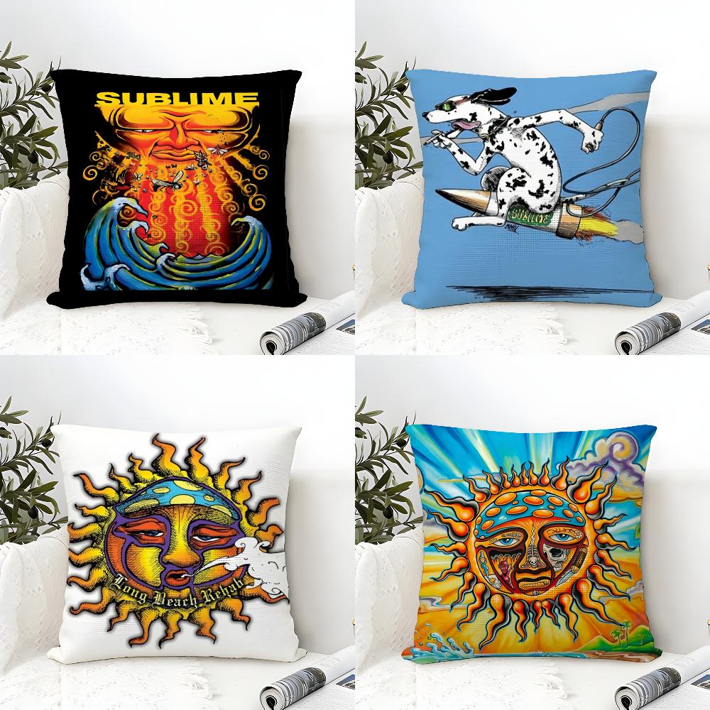Pillow Cover Sublimation - S-Sublime バンドレゲエクッションカバー エコリネン枕カバー 両面プリント 通気性 耐久性