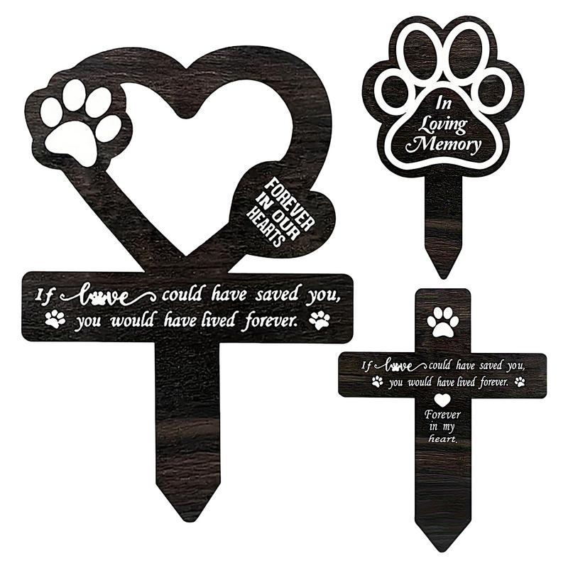 Yard Sign Blank - 豚の庭のための犬のグレイブマーカーイワシの装飾、ペットの光沢のある屋外プラ額、犬の爪見舞い、景観の庭