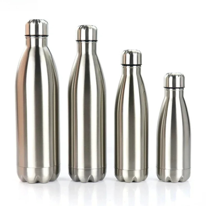 Water Bottle Blank - 350/500/750/1000ml ステンレス製真空断熱水筒 二重壁 BPAフリー スポーツボトル 女の子向け