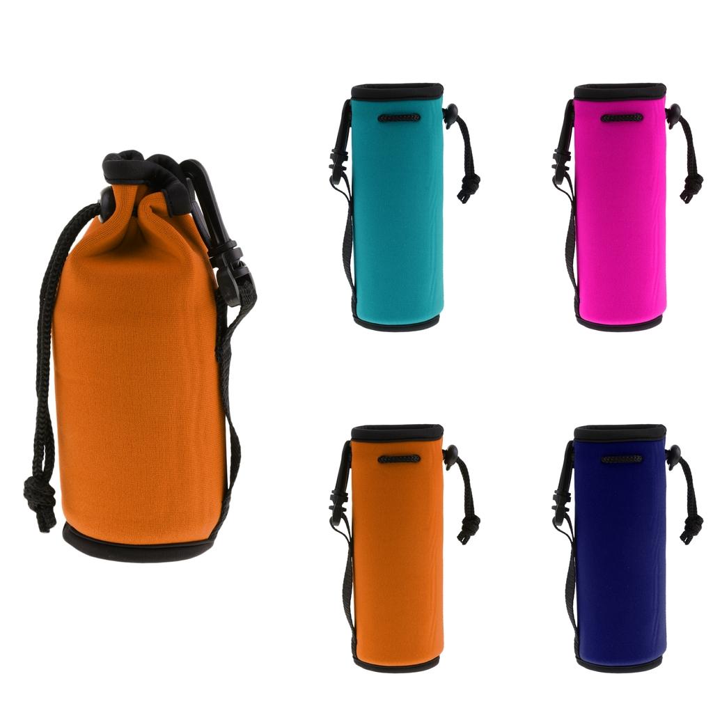 Tote Bag Sublimation - ネオプレン製飲料ボトルキャリア、断熱スリーブとクリップ付きトートバッグ、ハイキングやサイクリングに最適