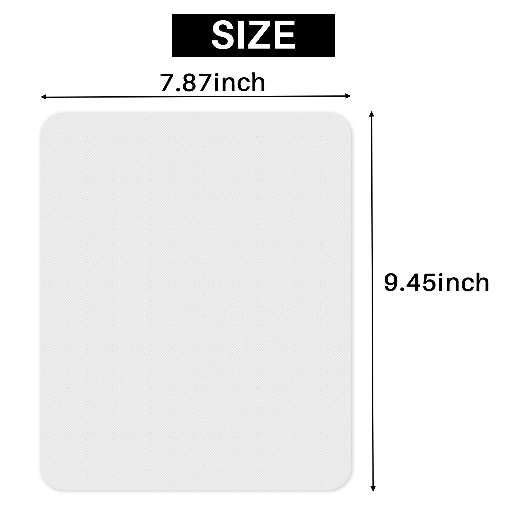 Mouse Pad Blank Sublimation - 昇華転写熱プレス印刷工芸用の10個入りブランクマウスパッド