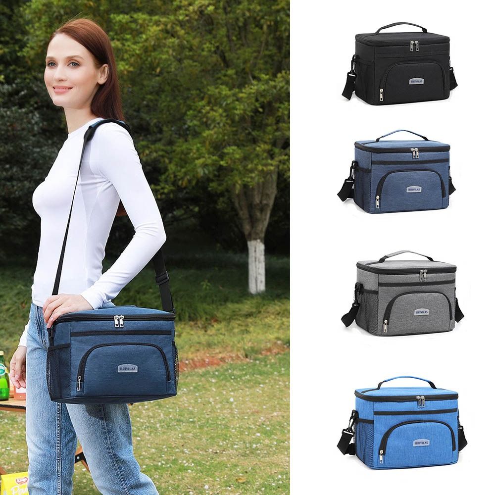 ポータブル大容量ショルダーランチバッグ 25L ジッパー付き - Tote Bag Sublimation のレビューと価格