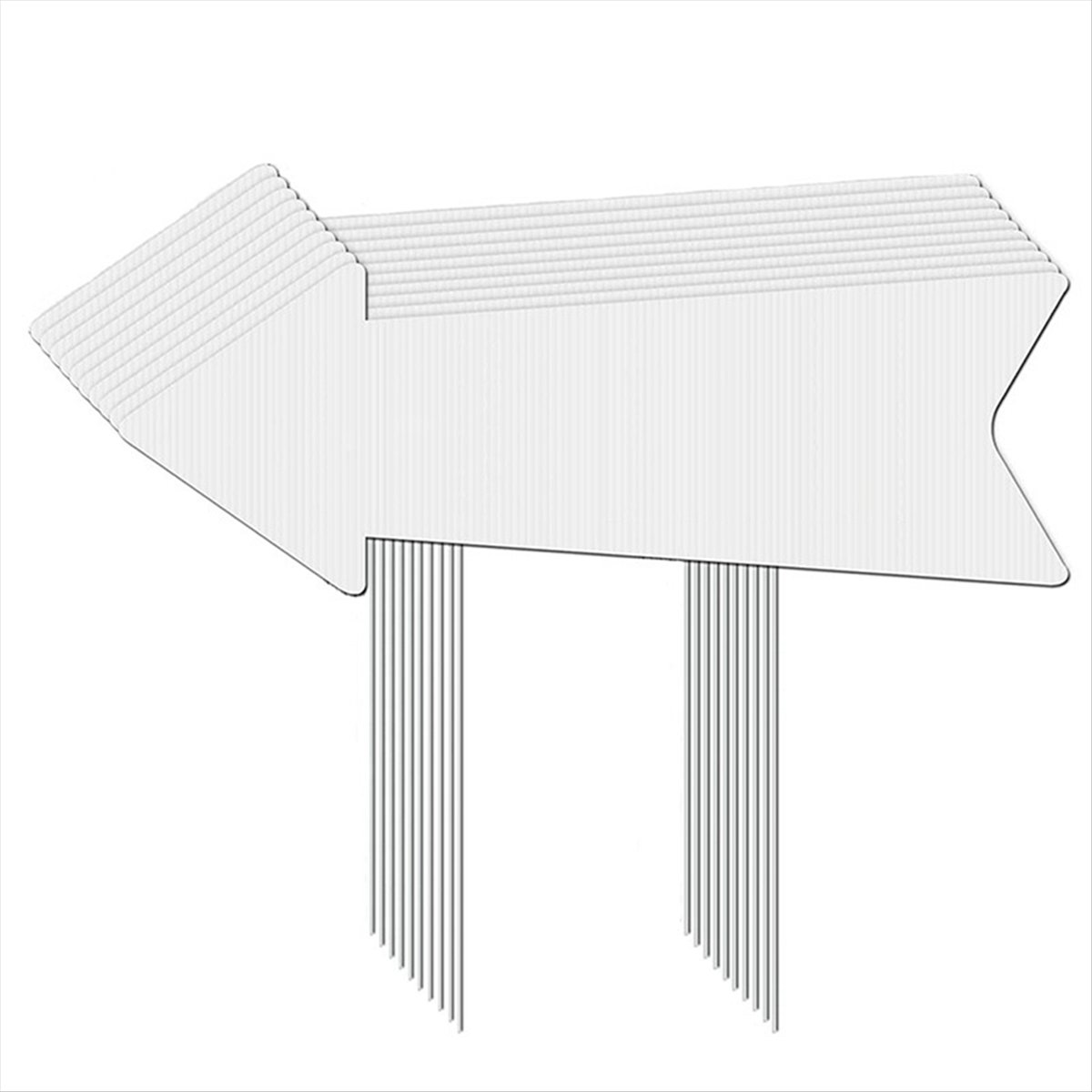 (AIMA) 指示用矢印標識（杭付き）、4枚組 無地ヤードサ - Yard Sign Blank のレビューと価格