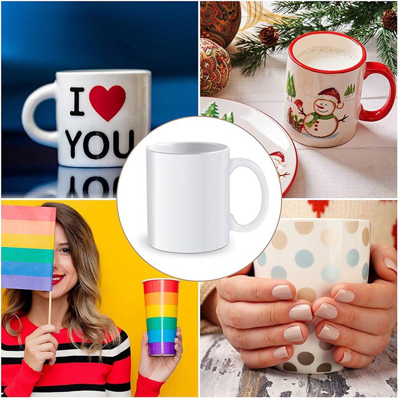 ABXF-280枚入り昇華型シュリンクフィルム 5X10イン - Sublimation Mug White のレビューと価格