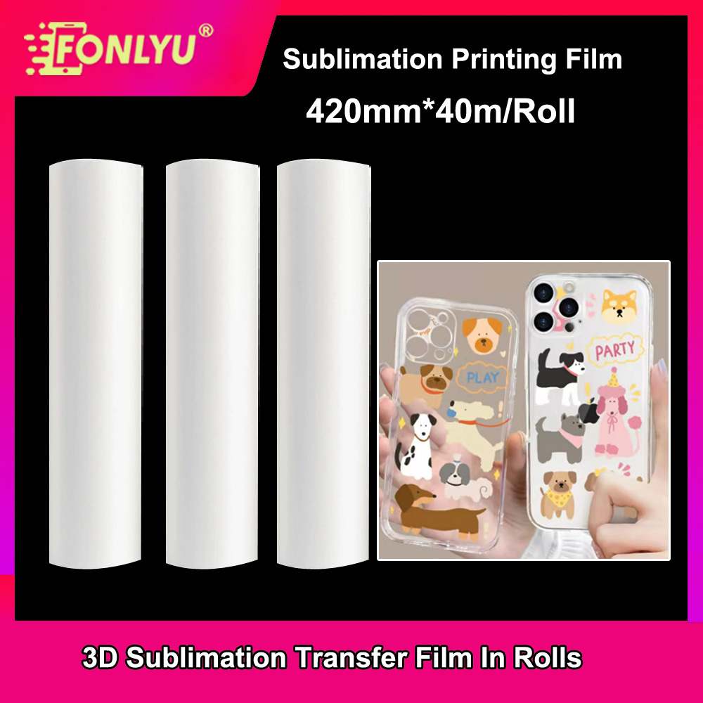 FONLYU 420mm*40mm ロール 3D昇華転写フィ - Phone Case Blank Print のレビューと価格