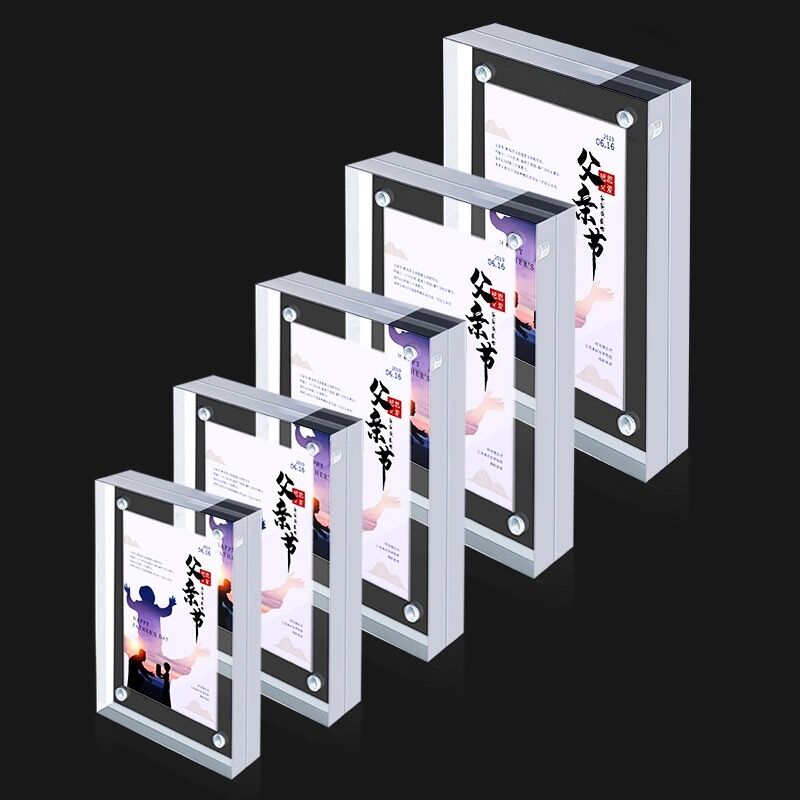 90 × 55 ミリメートル磁気アクリル価格ラベルカードホル - Photo Acrylic Block のレビューと価格