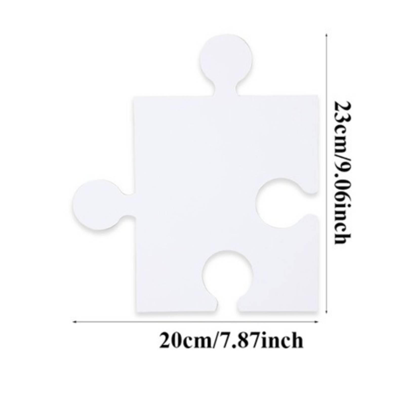 30ピースの空白パズルピース、パーティーギフト、描いて書くた - Puzzle Blank White のレビューと価格