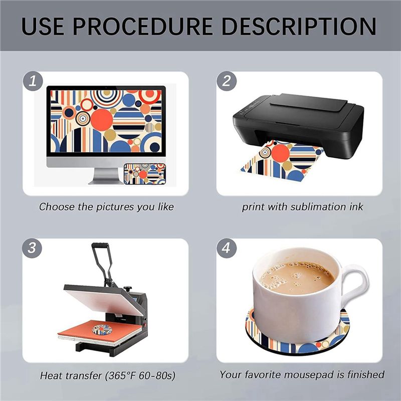 ABVT-160PC昇華転写用ブランクカップコースター（バル - Coaster Sublimation Blank のレビューと価格