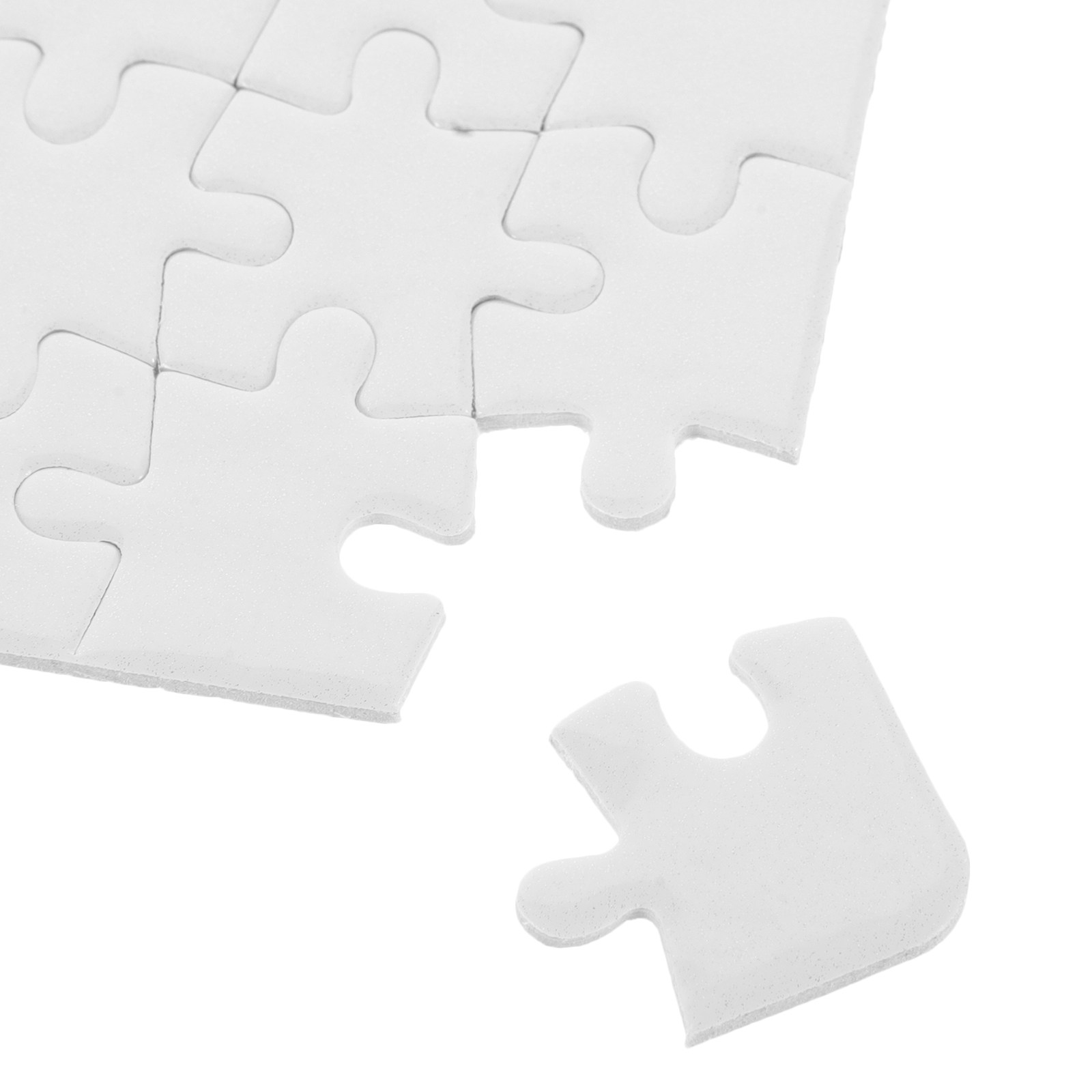 4枚入り昇華転写用ブランクパズルピース ホワイト DIYジグ - Puzzle Blank White のレビューと価格
