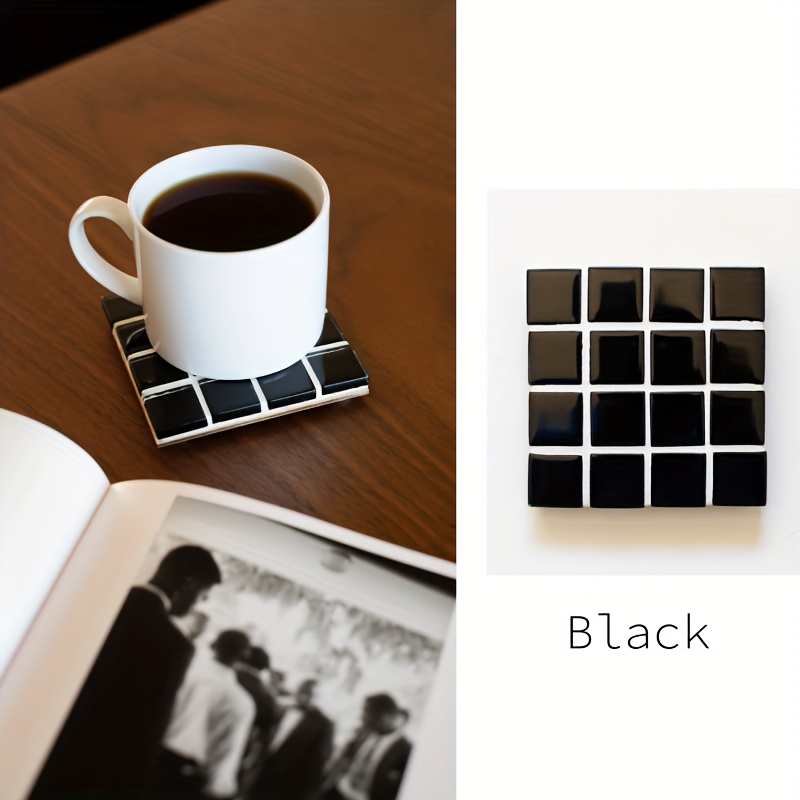 3 in 1 カラフルモザイクガラスセットタイル飲料コースタ - Ceramic Tile Blank のレビューと価格