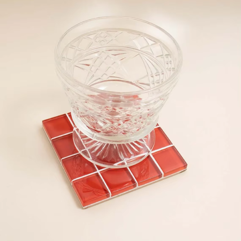 3 in 1 カラフルモザイクガラスセットタイル飲料コースタ - Ceramic Tile Blank のレビューと価格