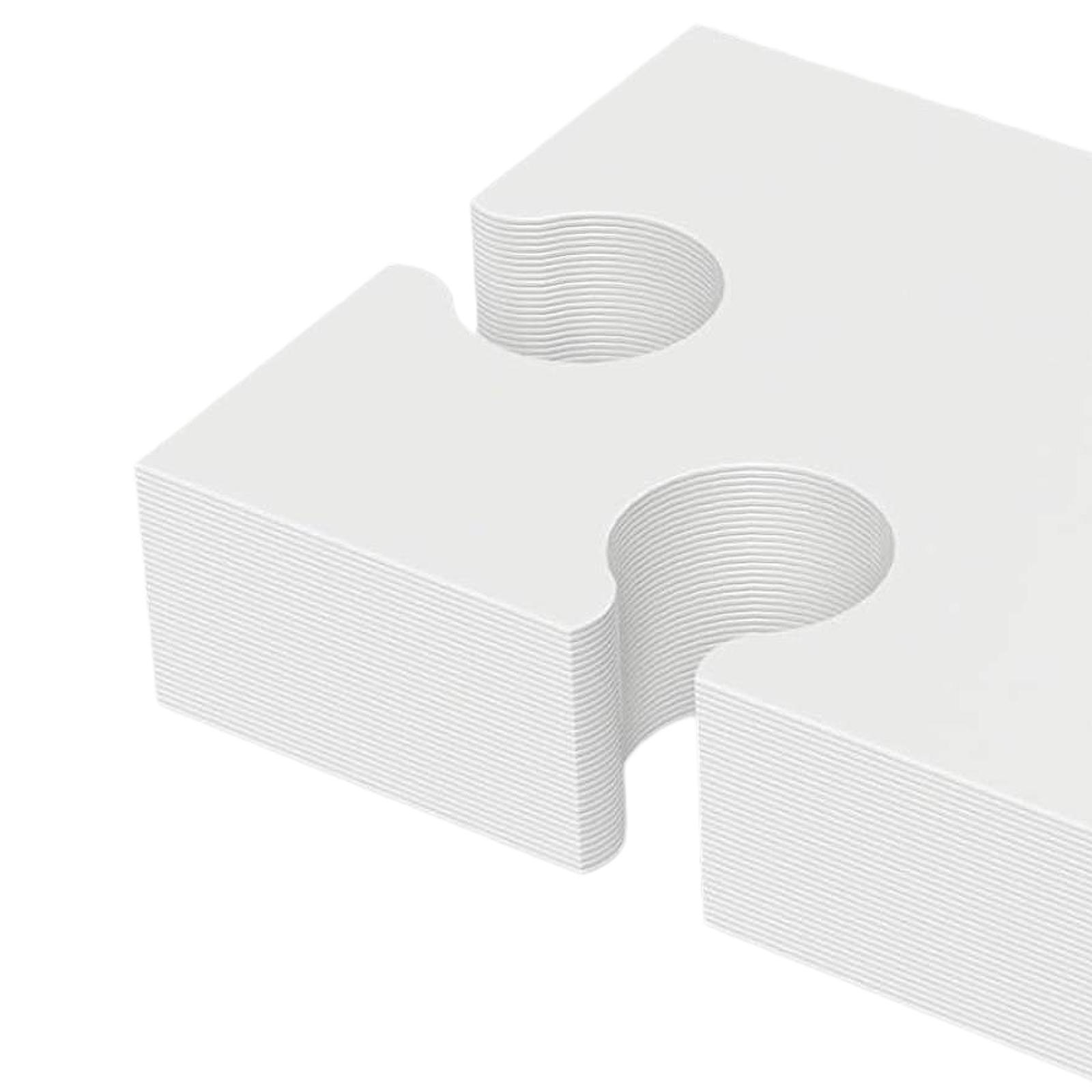 DIY白いパズルピース 無地の厚紙製図クラフト ジグソーパズ - Puzzle Blank White のレビューと価格