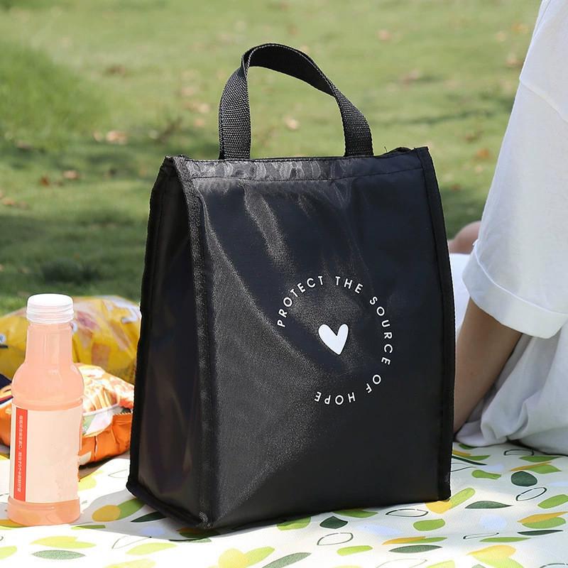 シンプルなスタイルのハート柄断熱ランチバッグ耐久性のある弁当 - Tote Bag Sublimation のレビューと価格