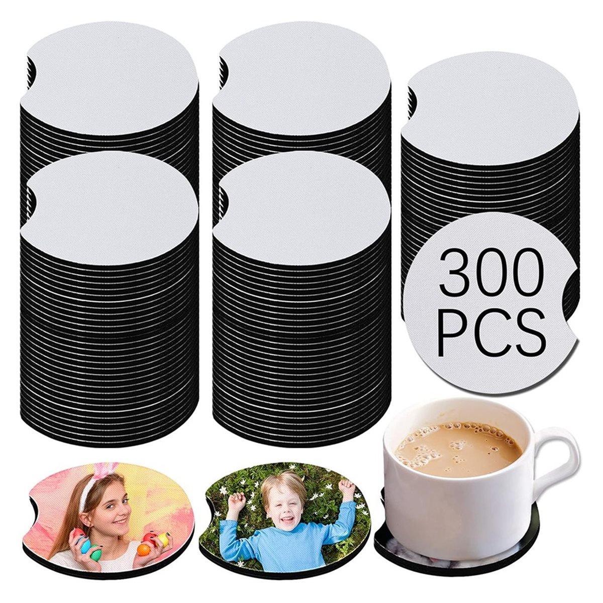予算に優しい大量昇華型コースター - 300枚入り DIY円 - Coaster Sublimation Blank のレビューと価格