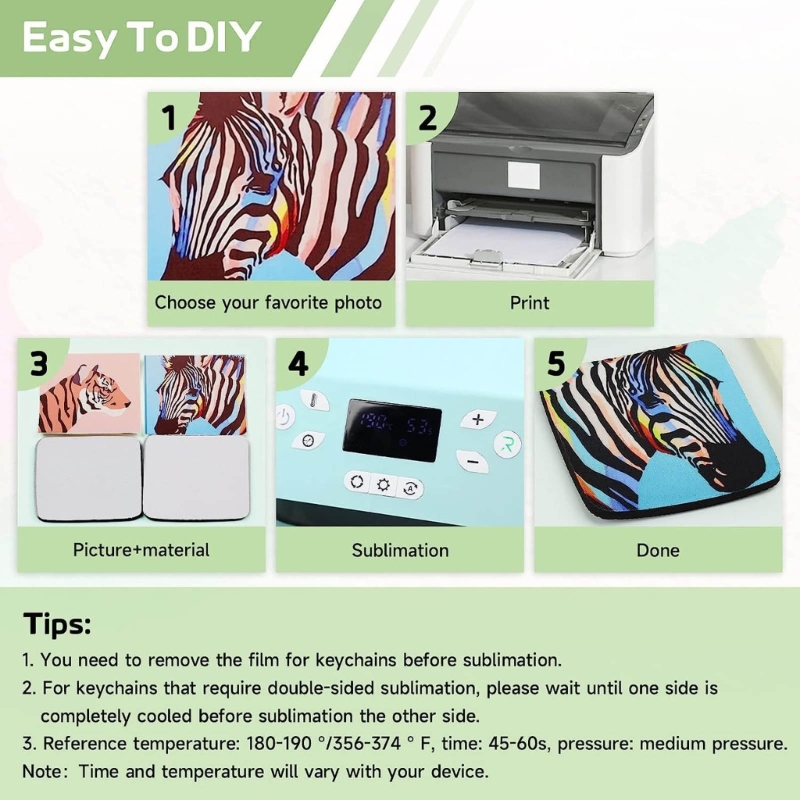 ハートキーホルダーセット空のmdf昇華印刷ブランク、DIYメ - Mouse Pad Blank Sublimation のレビューと価格