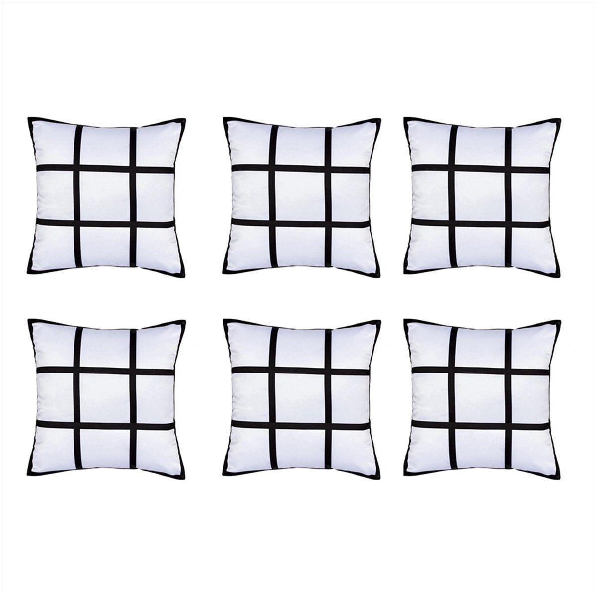 A75K 6個入り昇華ブランクパネル枕カバーDIYポリエステ - Pillow Cover Sublimation のレビューと価格