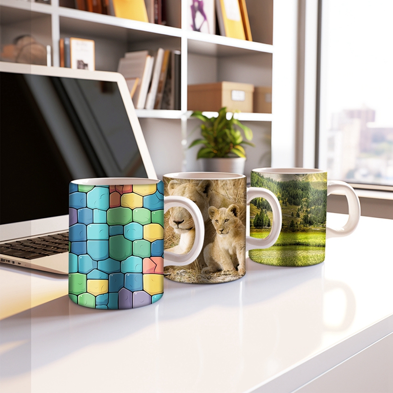 50/100 個の昇華シュリンクラップスリーブ – タンブラ - Sublimation Mug White のレビューと価格