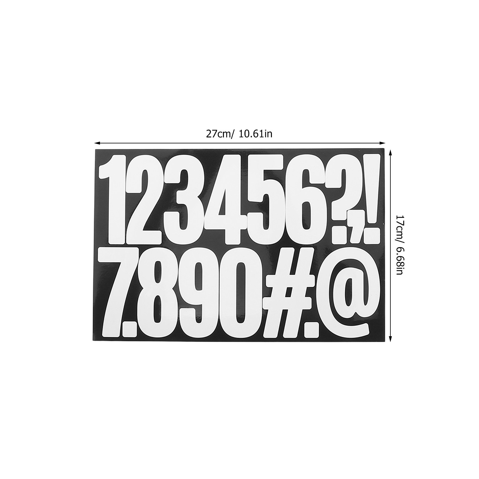15枚入り 大型 白色 自己粘着アルファベット数字ステッカー - Yard Sign Blank のレビューと価格