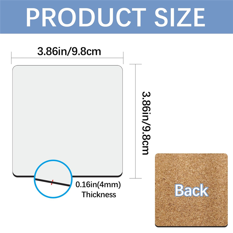 HGHO昇華型カーコースターブランク 昇華型コースターブラン - Coaster Sublimation Blank のレビューと価格