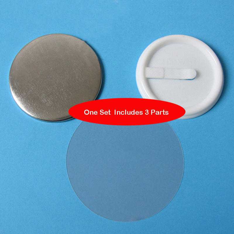 100個 58mm 2.25インチ インサートボタンバッジ素 - Button Badge Blank のレビューと価格