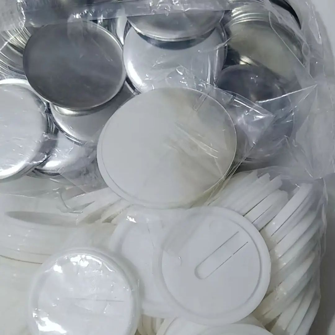 100個 58mm 2.25インチ インサートボタンバッジ素 - Button Badge Blank のレビューと価格