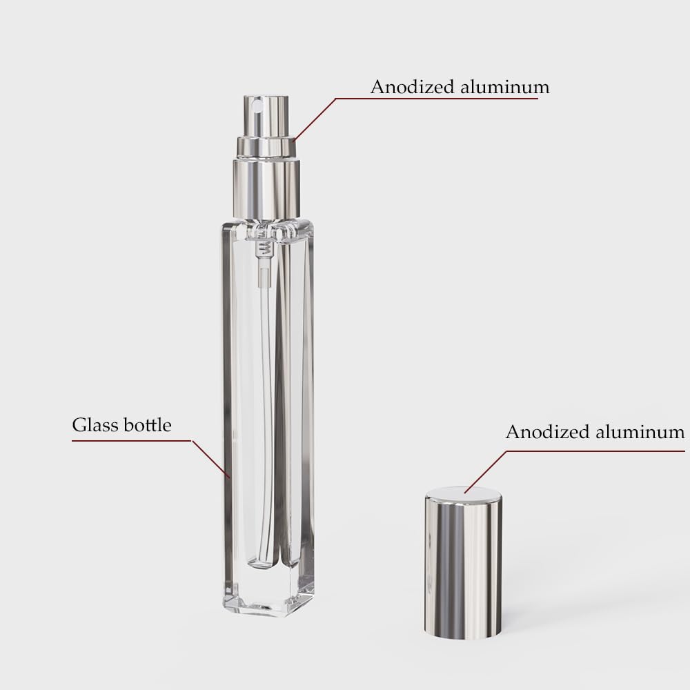 5個入りコロンアトマイザー空ボトル、10MLミニ香水ボトル、 - Water Bottle Blank のレビューと価格