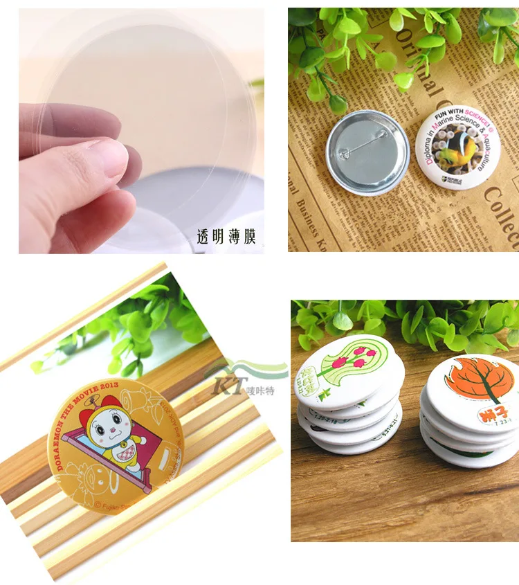 100個入り 無地バッジピンボタンメーカー部品 家庭用品 D - Button Badge Blank のレビューと価格