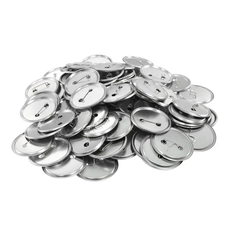 100個入り 無地バッジピンボタンメーカー部品 家庭用品 D - Button Badge Blank のレビューと価格
