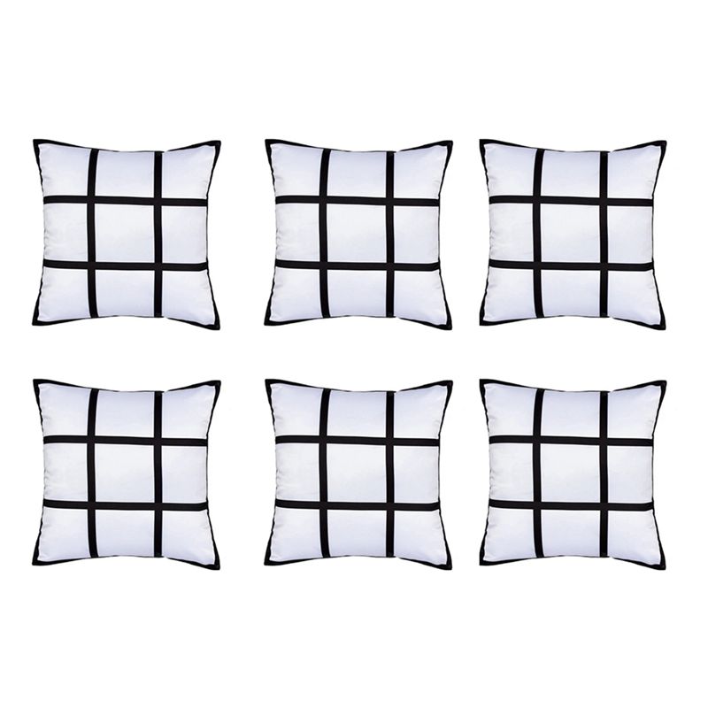 ABKJ-6個入り昇華ブランクパネル枕カバーDIYポリエステ - Pillow Cover Sublimation のレビューと価格