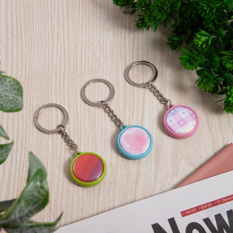 50個/セット 25mm 32mm 37mm 両面キーホルダ - Button Badge Blank のレビューと価格