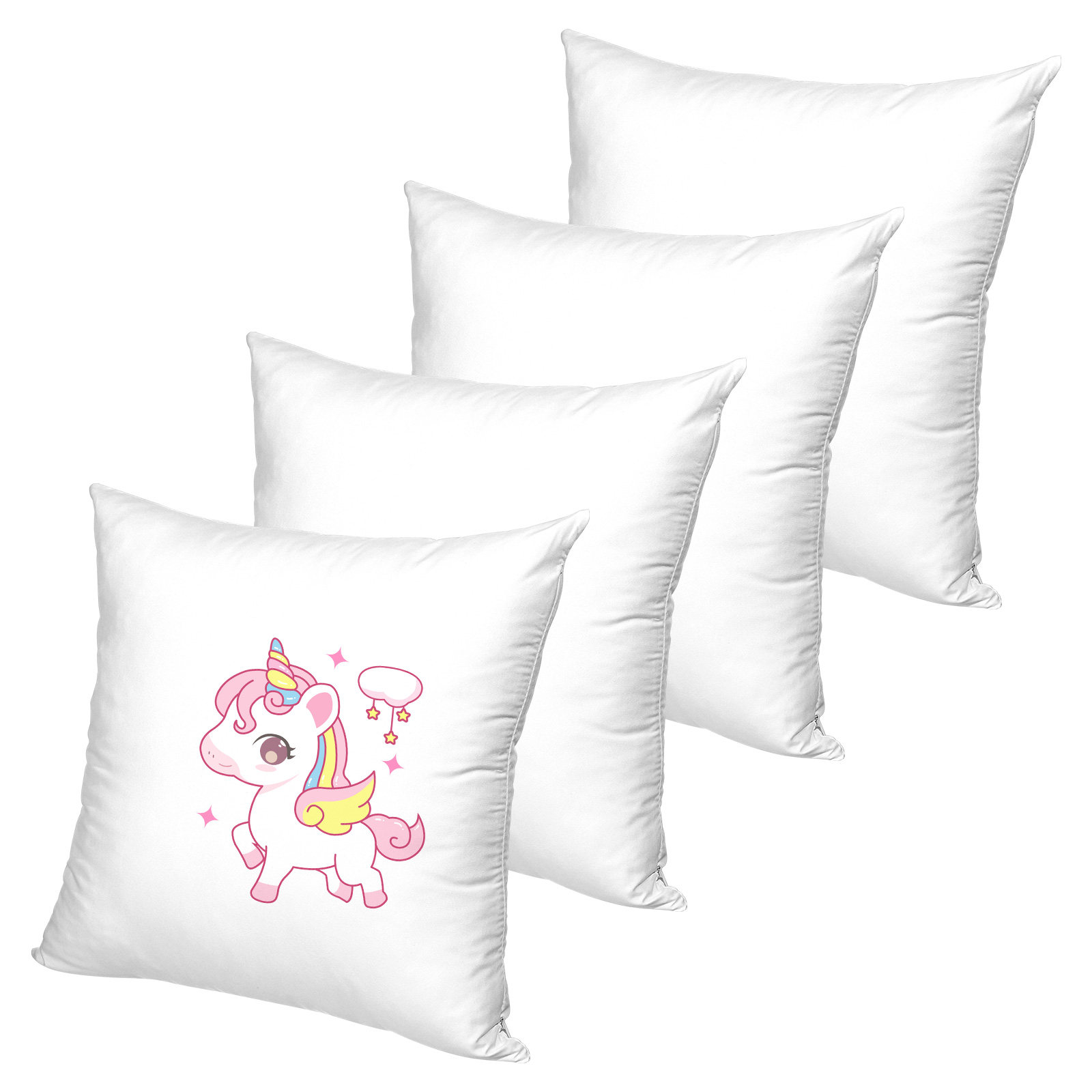4 個の昇華枕カバー白クッションカバーブランク枕カバー熱転写 - Pillow Cover Sublimation のレビューと価格