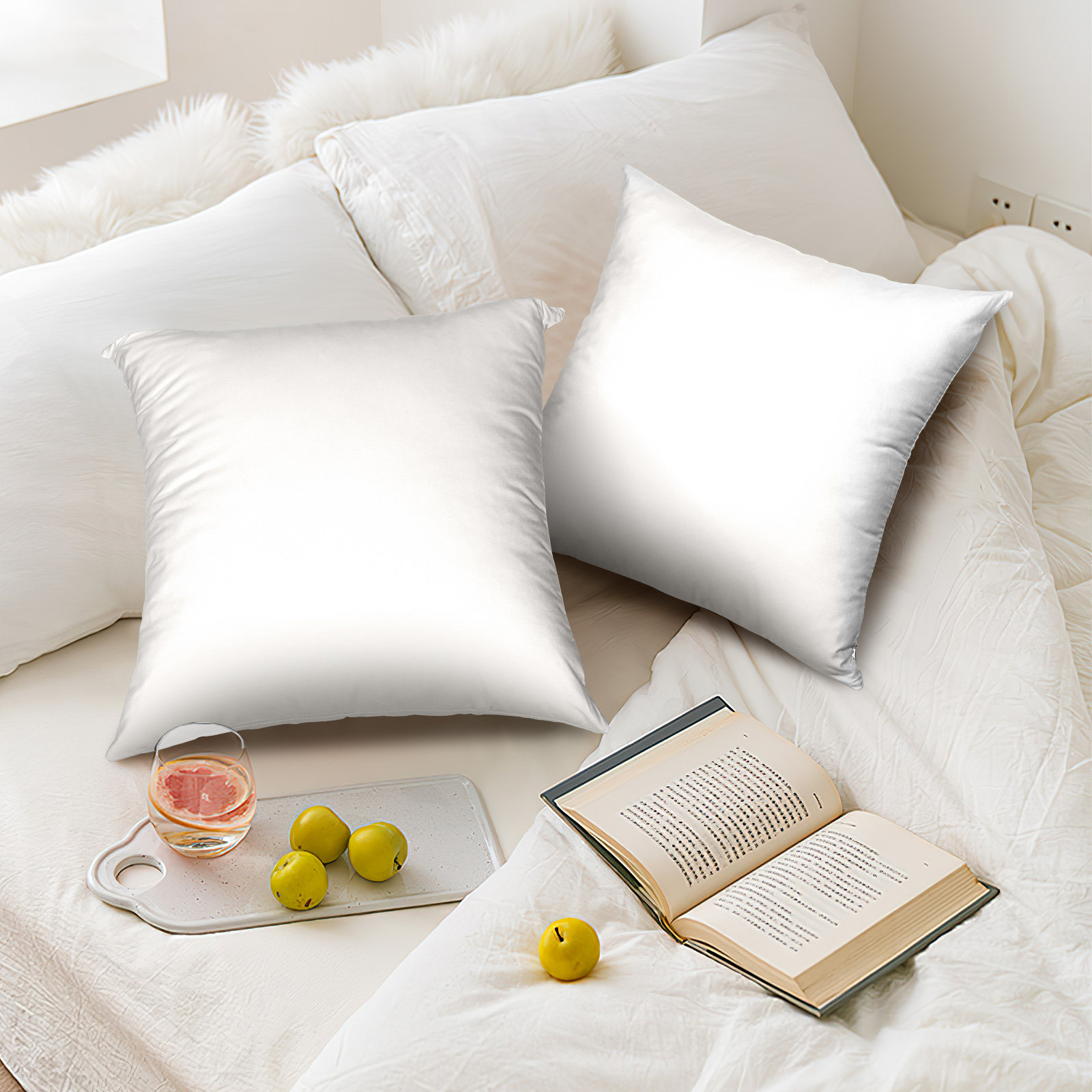 4 個の昇華枕カバー白クッションカバーブランク枕カバー熱転写 - Pillow Cover Sublimation のレビューと価格