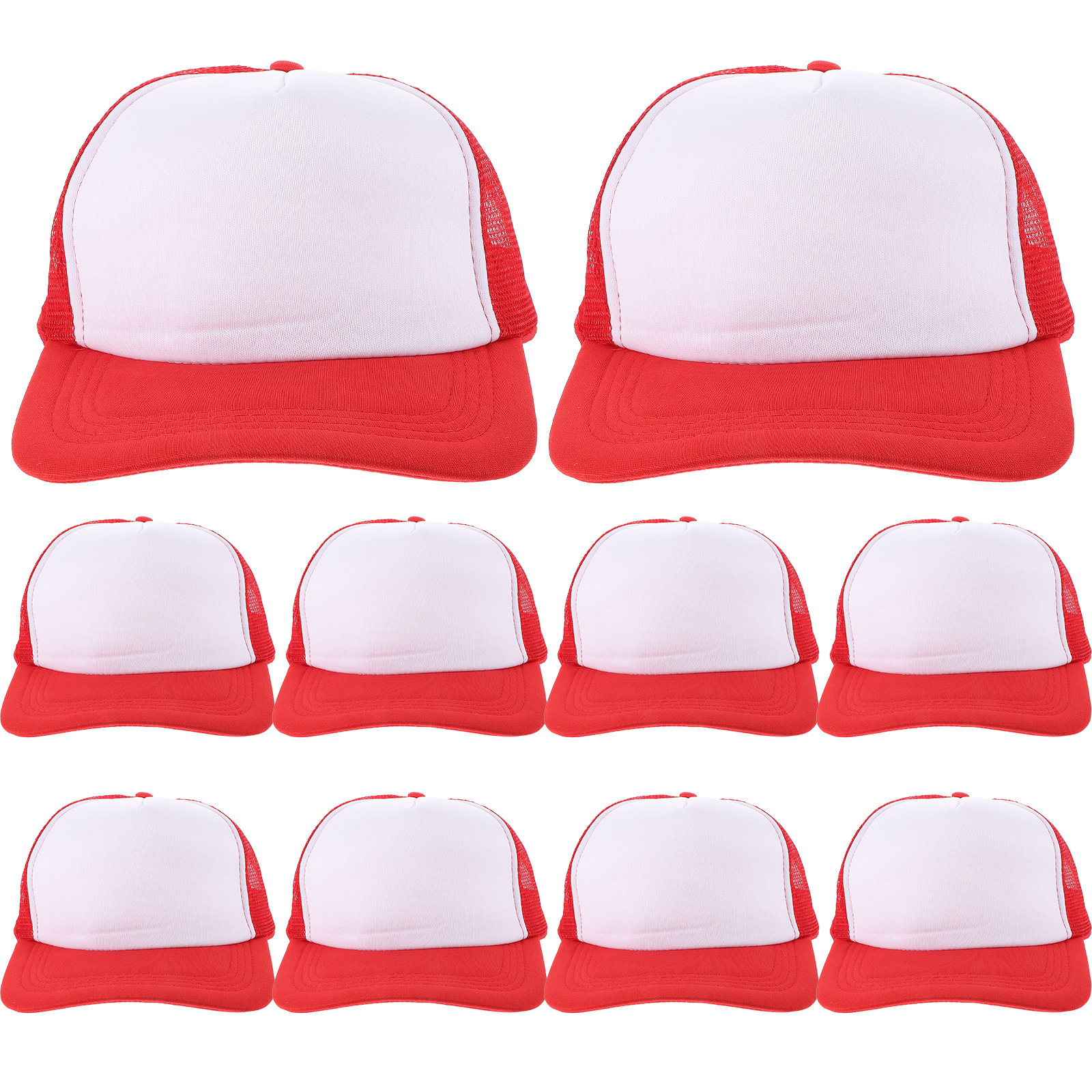 10個入り 無地野球帽 メッシュデザイン DIY昇華プリント - Hat Sublimation Blank のレビューと価格