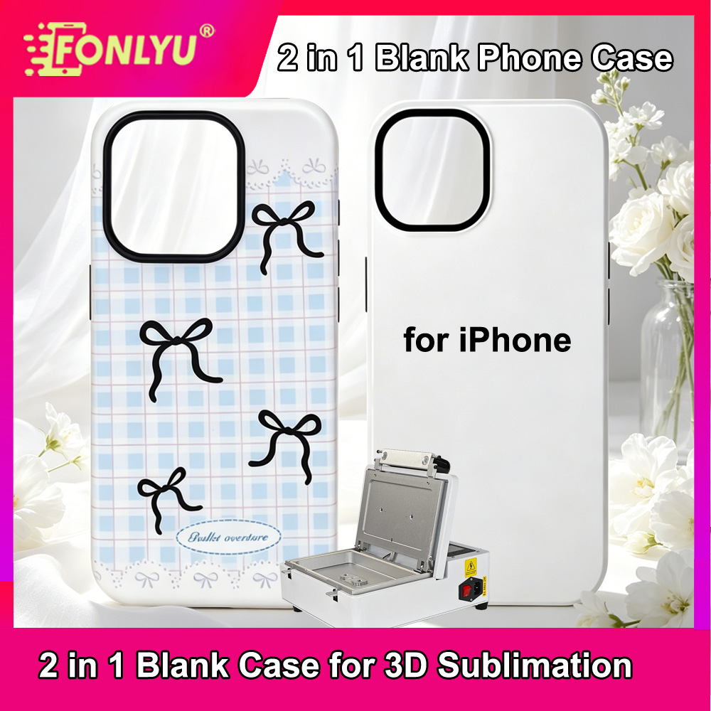 FONLYU 2 in 1昇華型スマホケースブランク iPh - Phone Case Blank Print のレビューと価格