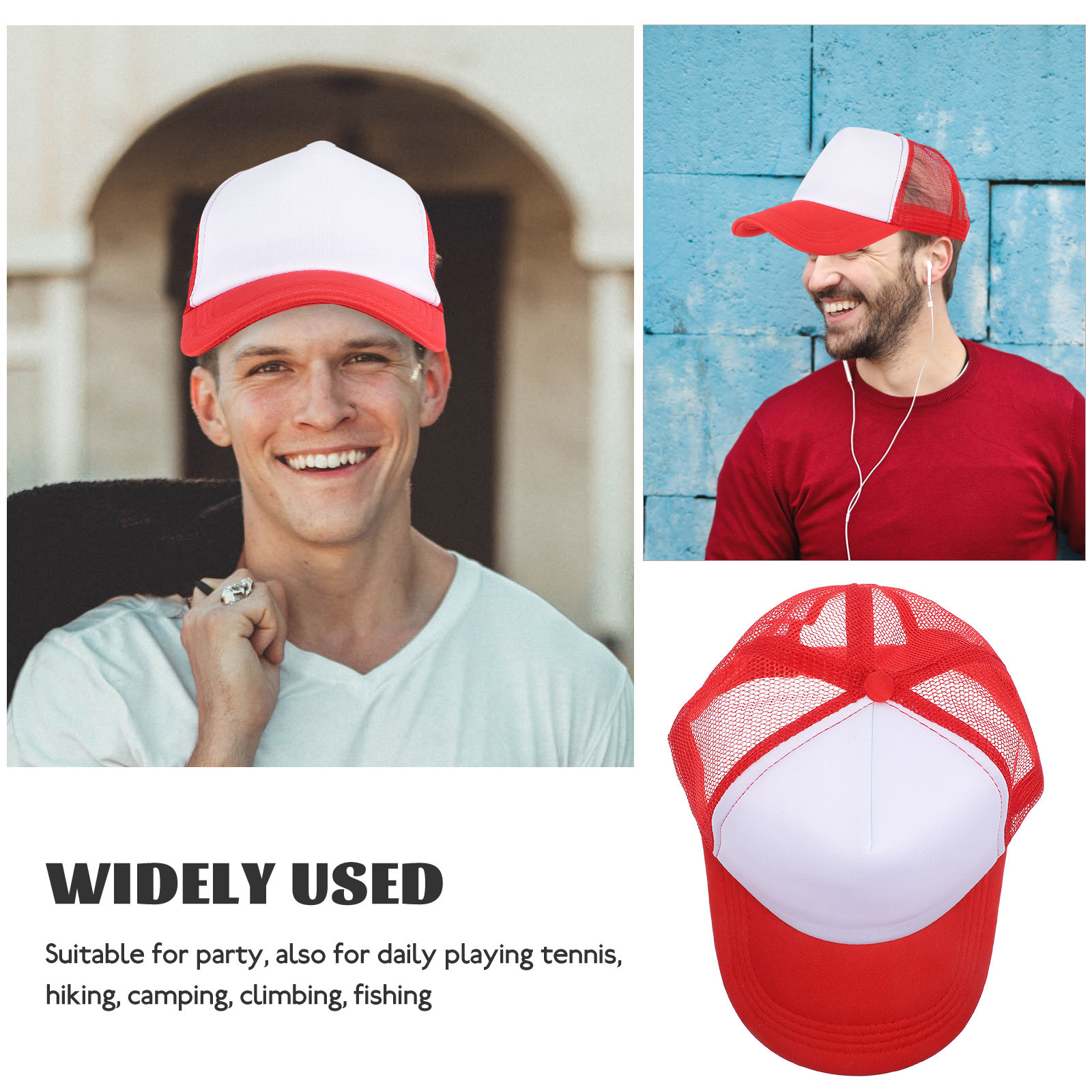 10個入り 無地メッシュ野球帽 サブリメーション帽子 DIY - Hat Sublimation Blank のレビューと価格