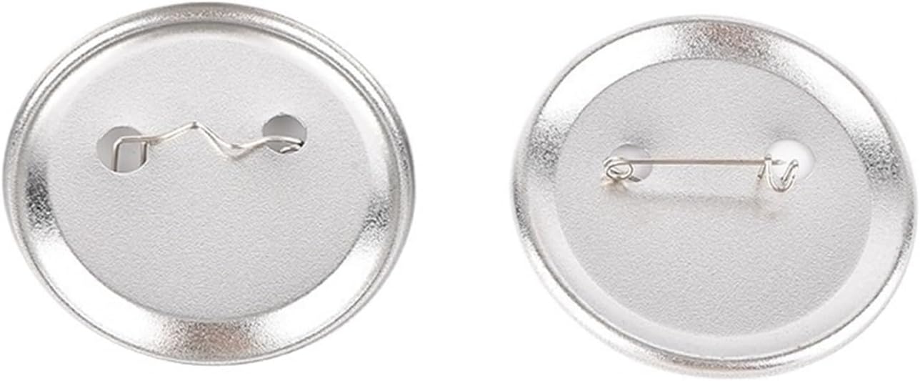 ボタンメーカー、ボタンメーカー500個入りメタルピンブランク - Button Badge Blank のレビューと価格