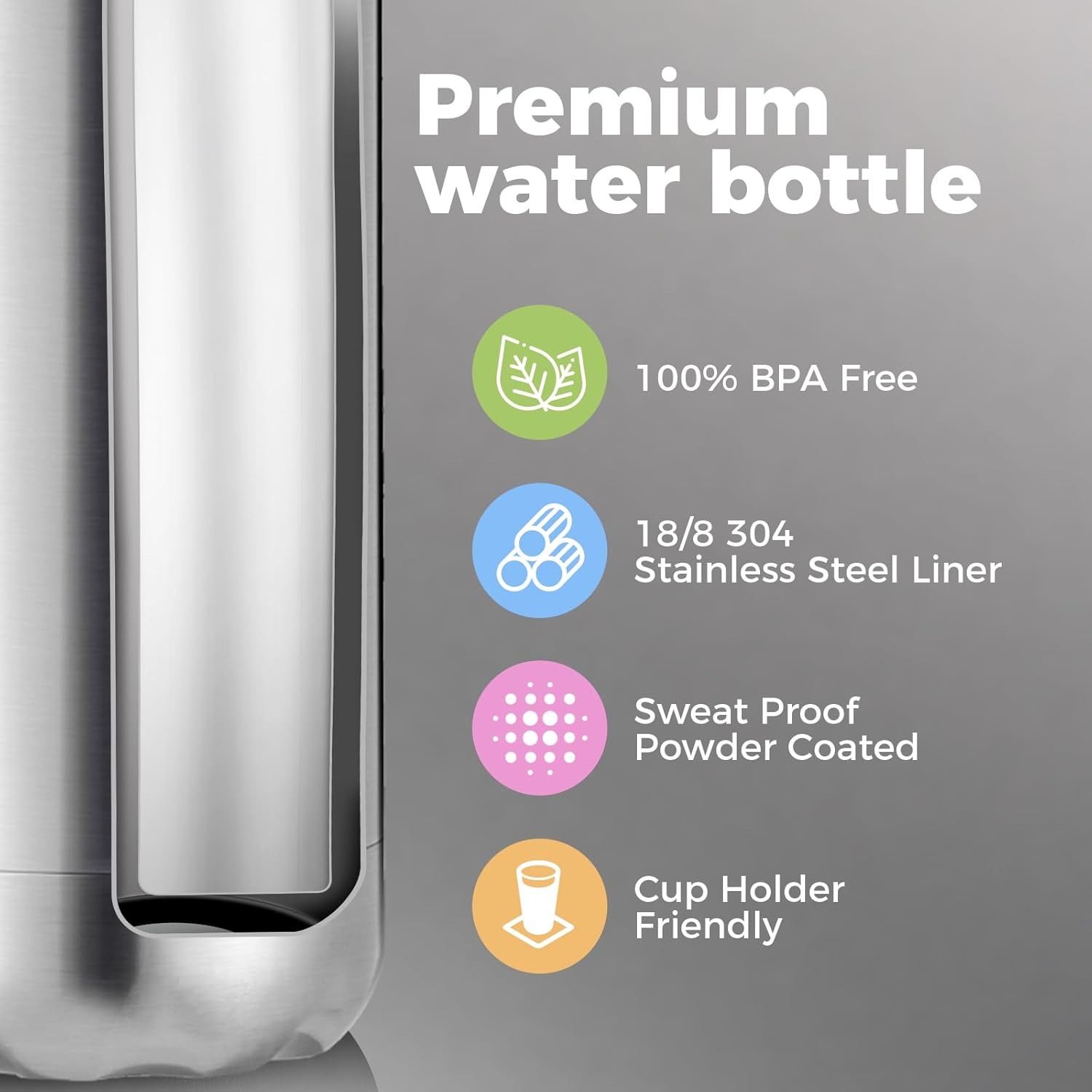 アウトドアスポーツ用二重壁ステンレス鋼製水筒 500/750 - Water Bottle Blank のレビューと価格