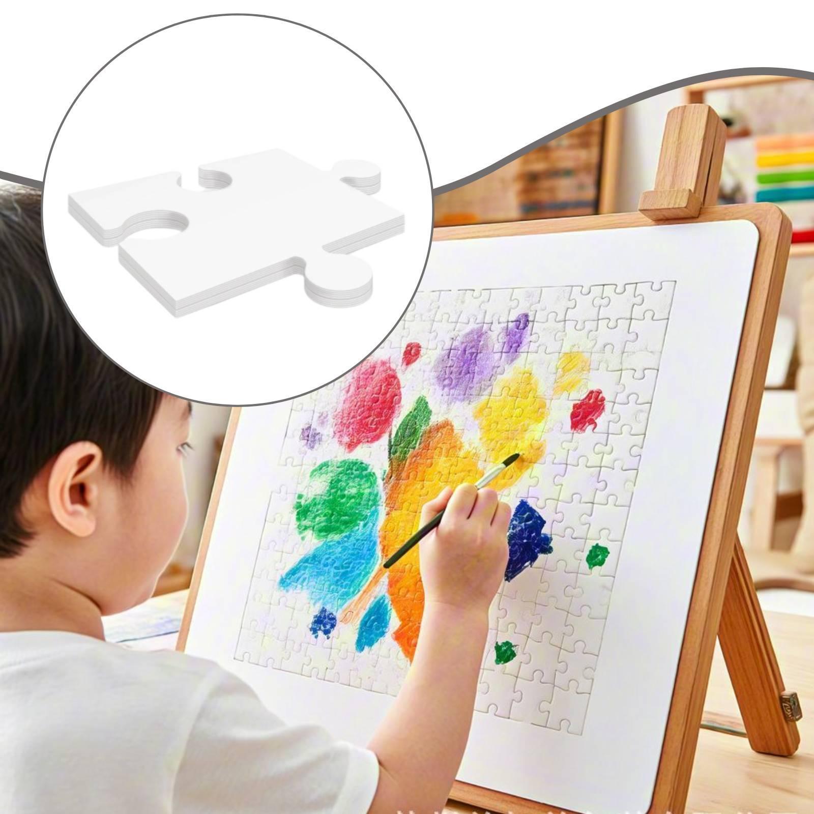 24x ホワイトボール紙ブランクジグソーパズル 30.5cm - Puzzle Blank White のレビューと価格