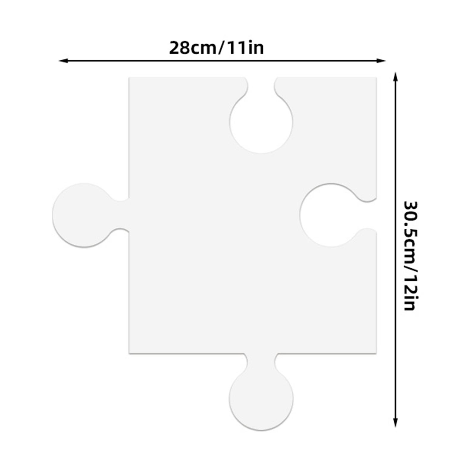 24個の白い厚紙製ブランクジグソーパズルテンプレート、DIY - Puzzle Blank White のレビューと価格